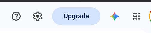 Screenshot of a large 'Upgrade' button